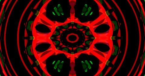Mirror Circle Circular Abstract Groovy Retro Pattern Background イラスト素材