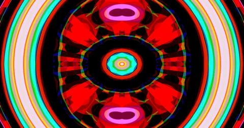 Mirror Circle Circular Abstract Groovy Retro Pattern Background Illustrazione stock