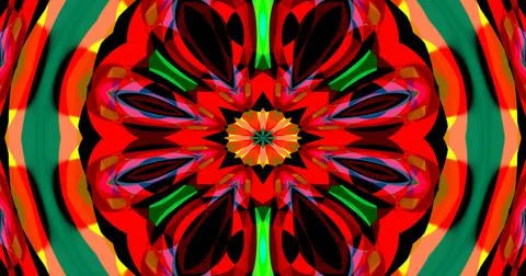 Mirror Circle Circular Abstract Groovy Retro Pattern Background Illustrazione stock