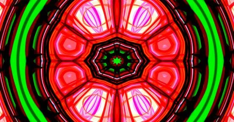 Mirror Circle Circular Abstract Groovy Retro Pattern Background イラスト素材