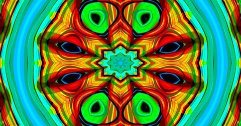 Mirror Circle Circular Abstract Groovy Retro Pattern Background Illustrazione stock