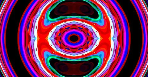 Mirror Circle Circular Abstract Groovy Retro Pattern Background Illustrazione stock