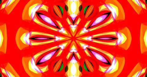Mirror Circle Circular Abstract Groovy Retro Pattern Background イラスト素材