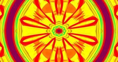 Mirror Circle Circular Abstract Groovy Retro Pattern Background イラスト素材
