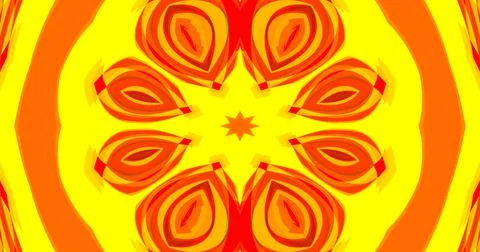Mirror Circle Circular Abstract Groovy Retro Pattern Background Illustrazione stock