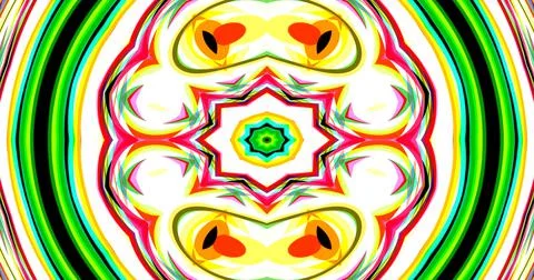 Mirror Circle Circular Abstract Groovy Retro Pattern Background Illustrazione stock