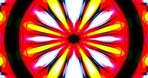 Mirror Circle Circular Abstract Groovy Retro Pattern Background イラスト素材