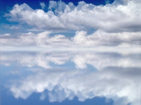 Mirror Clouds Stock Footage 490134