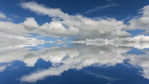 Mirror clouds Stock Footage 105875649