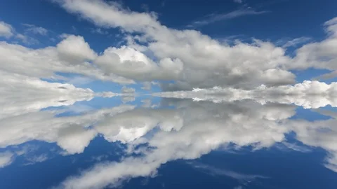 Mirror clouds Stock Footage 105878288