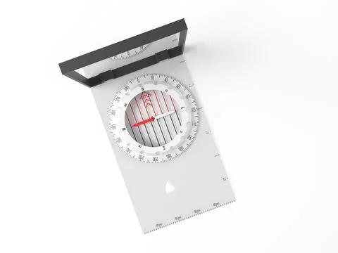 Mirror compass Stock Illustration