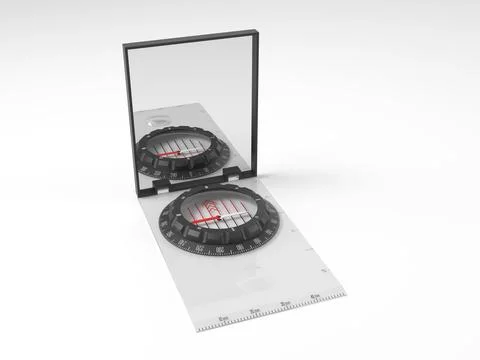 Mirror compass Stock Illustration
