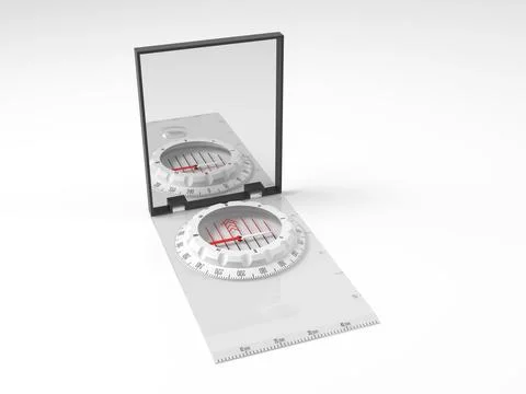 Mirror compass Stock Photos