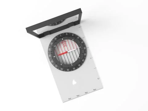Mirror compass Stock Photos