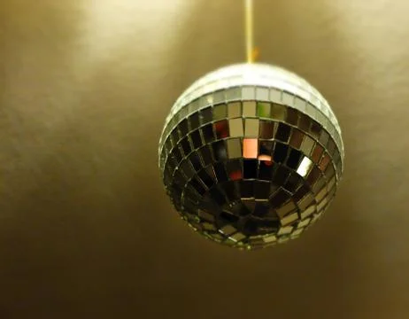 Mirror Disco Ball, bottom view Stock Photos