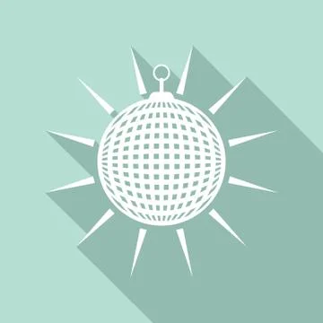 Mirror disco ball Illustrazione stock
