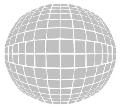 Mirror Disco Ball 库存插图