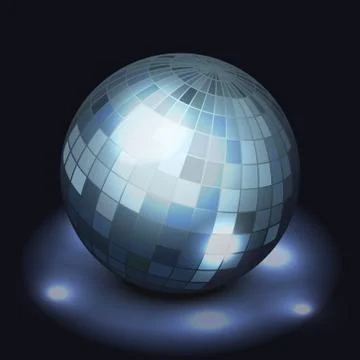 Mirror disco ball Stock Illustration