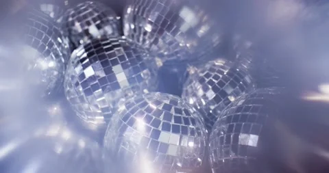 Mirror disco balls Stock Footage 131210923