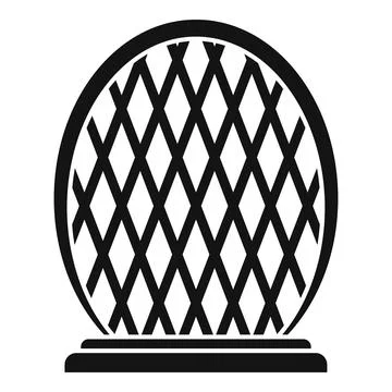 Mirror Dubai building icon, simple style Ilustración de archivo