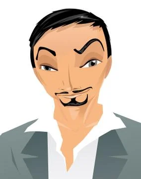 Mirror face Stock Illustration