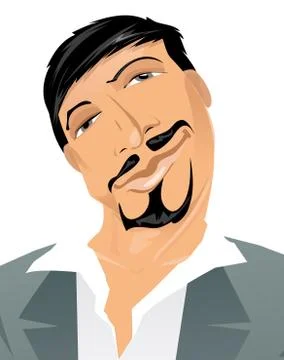 Mirror face Stock Illustration