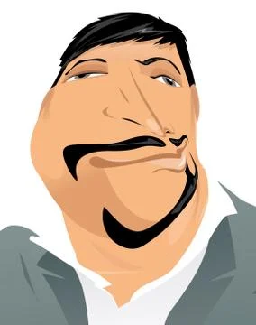 Mirror face Stock Illustration