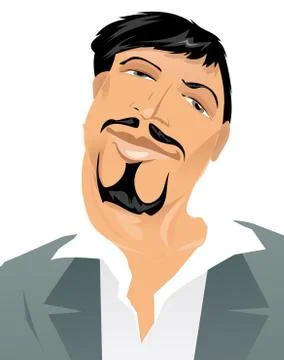 Mirror face Stock Illustration