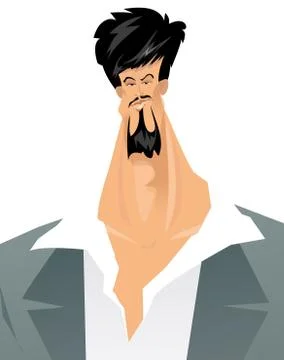 Mirror face Stock Illustration