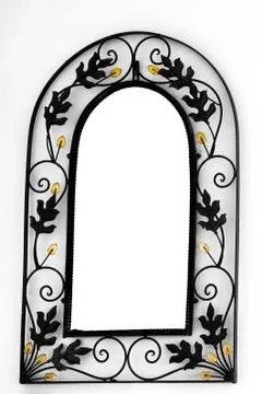 Mirror Frame on the wall Foto stock