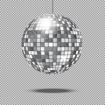 Mirror glitter disco ball vector illustration Illustrazione stock