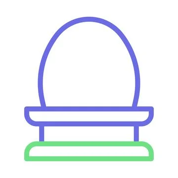 Mirror icon. Concept of reflection, beauty, and self awareness. Stock Illustration