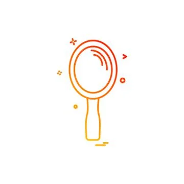 Mirror icon design vector Stock Illustration
