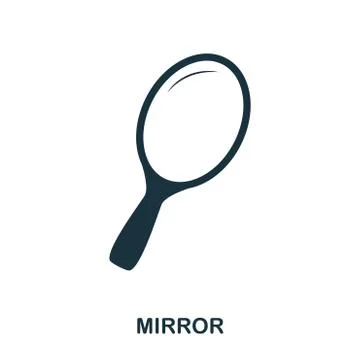 Mirror icon. Flat style icon design. UI. Illustration of mirror icon. Pictogram Stock Illustration