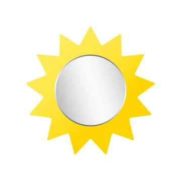 Mirror icon. Isolated on white background. Stock Illustration