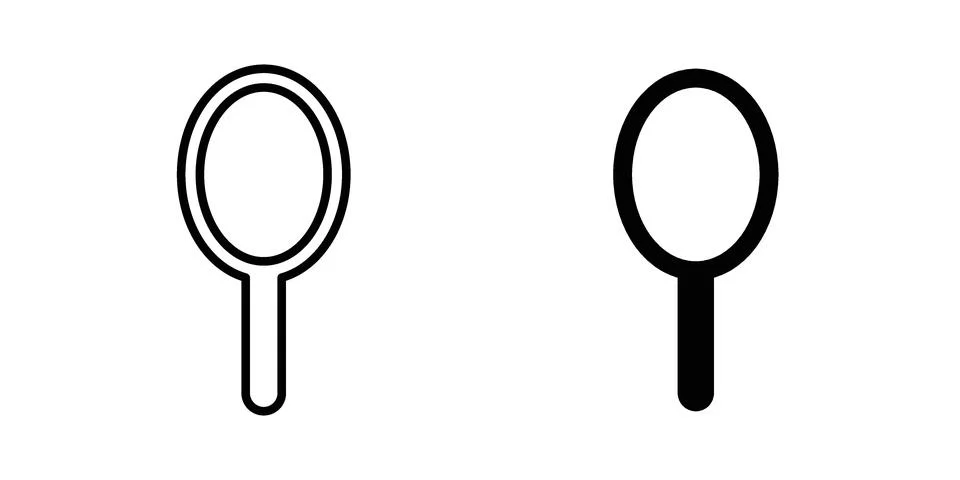 Mirror icon modern style vectors set Stock Illustration