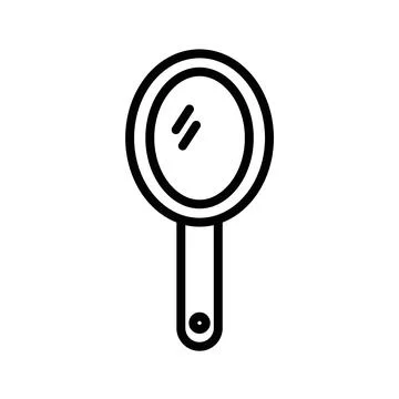 Mirror Icon Set Reflection Illustrations for Home and Beauty Stock Illustration