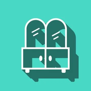 Mirror icon stock vector illustration flat design イラスト素材