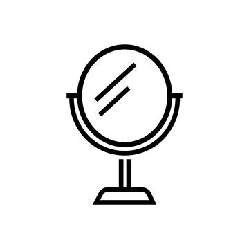 Mirror icon. Table mirror vector illustration. Stock Illustration