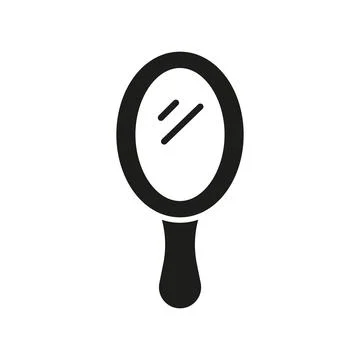 Mirror icon vector basic design simple and modern 库存插图