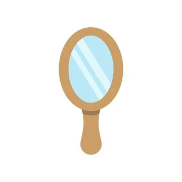 Mirror icon vector basic design simple and modern Illustrazione stock