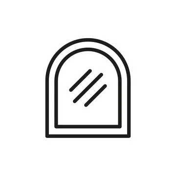 Mirror icon vector design templates simple and modern Stock Illustration