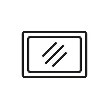 Mirror icon vector design templates simple and modern Stock Illustration