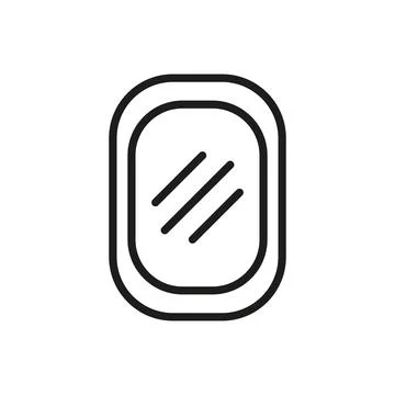 Mirror icon vector design templates simple and modern Stock Illustration