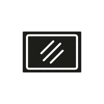 Mirror icon vector design templates simple and modern Illustrazione stock