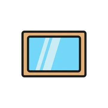 Mirror icon vector design templates simple and modern Stock Illustration