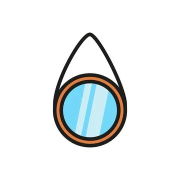 Mirror icon vector design templates simple and modern Illustrazione stock
