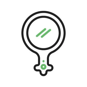 Mirror icon vector image. Illustrazione stock