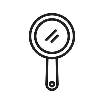 Mirror icon vector image. Suitable for mobile apps, web apps and print media. Stock Illustration