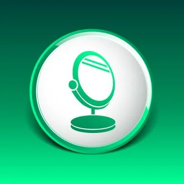Mirror icon vector isolated view sign symbol Stock Illustration